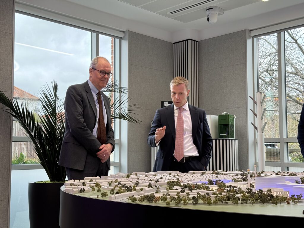 Sir Patrick Vallance and Jim Stretton